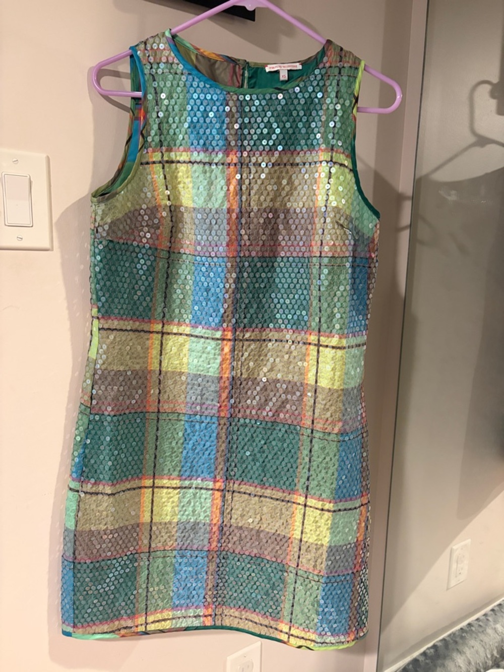 Frances valentine sequin dress xs euc